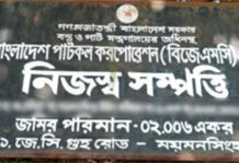 Allegations of selling government land to private owners in Mymensingh