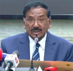 Acting President Hafiz Uddin Ahmad, Bir Bikram. File Photo
