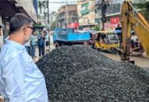 People suffer by leaving stones in Mymensingh city